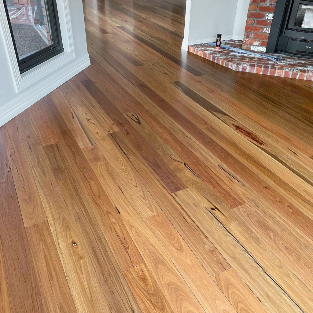 Qld Spotted Gum, finished in 3x coats of Handleys Low Sheen